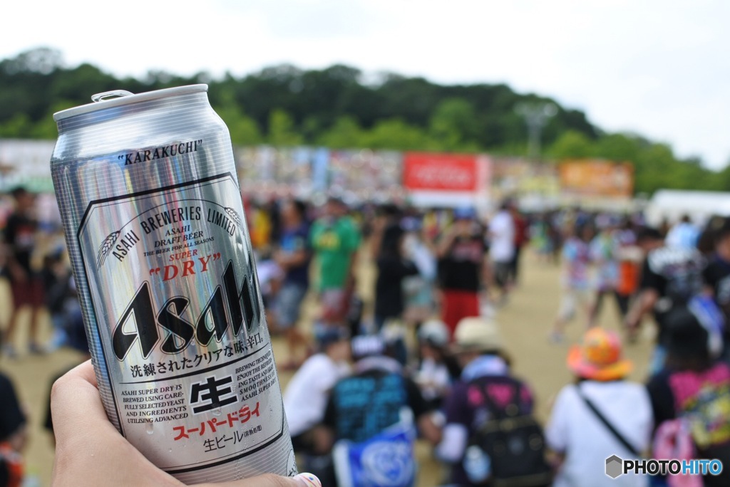 野外で飲むビールが一番うまい