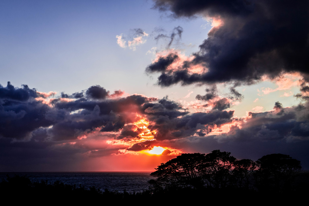 おしい夕日