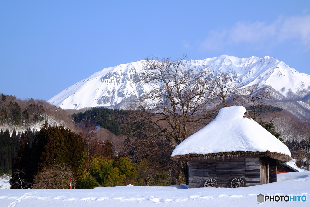 大山を望む