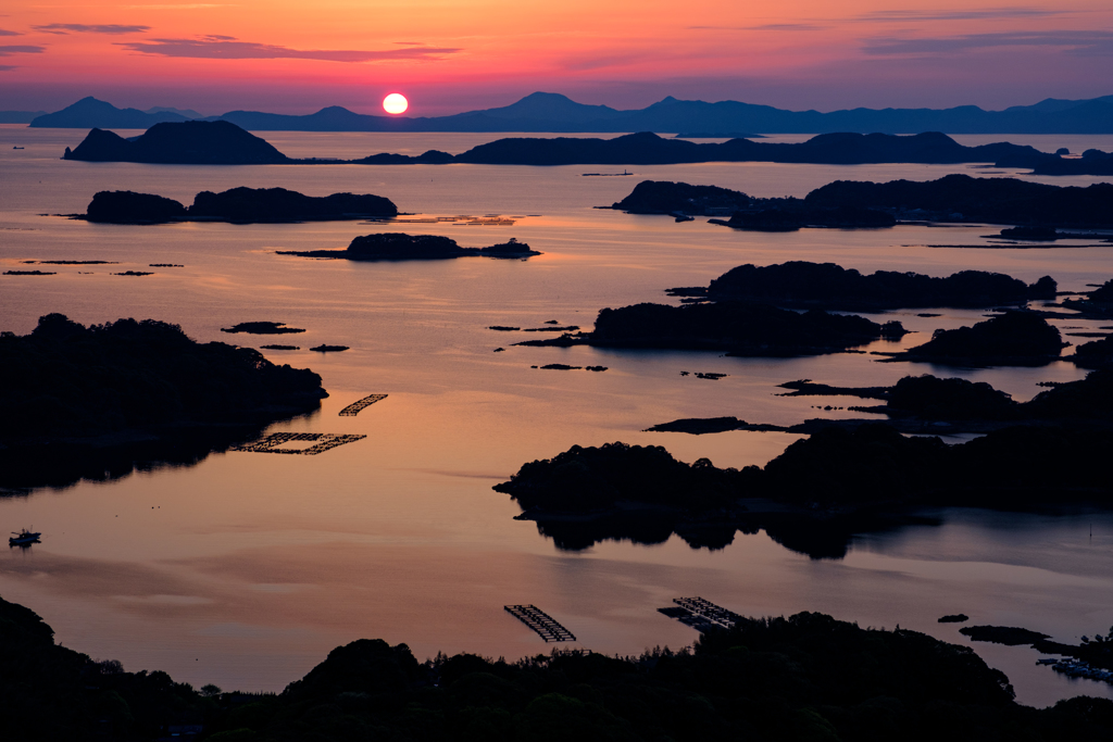 Setting sun