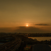 臨海エリアの夕景（１）