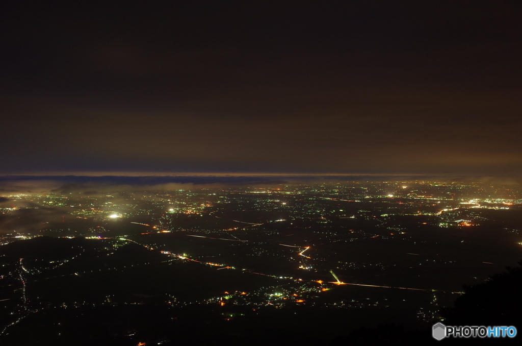 筑波山からの夜景