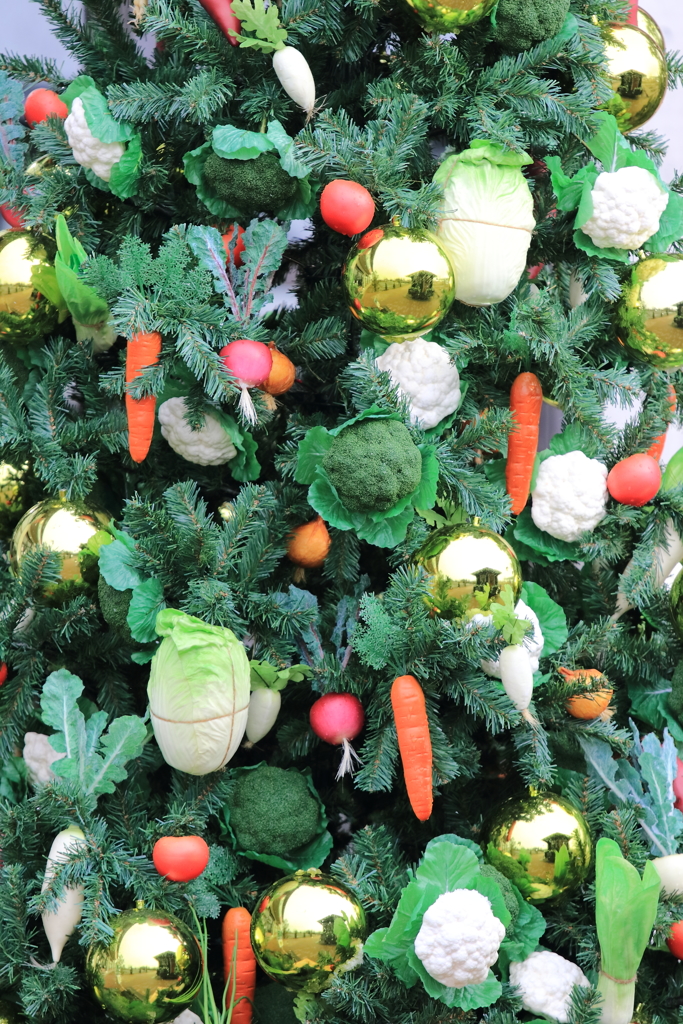 野菜のクリスマスツリー　2