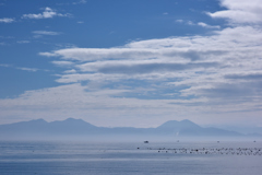 朝の島原湾