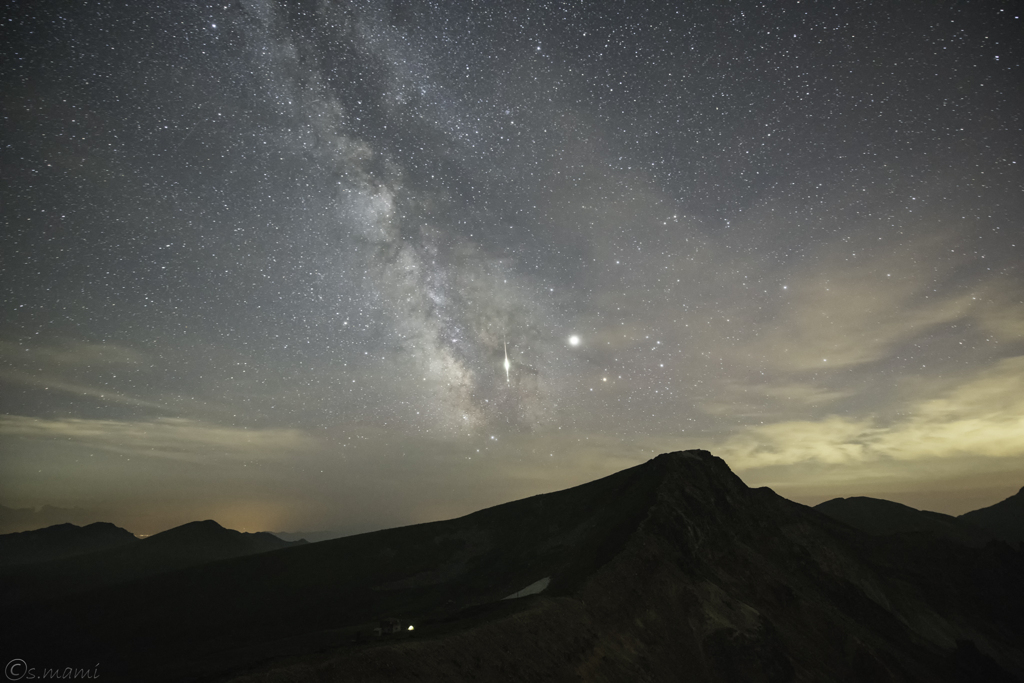 木星が輝く