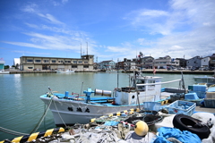漁港。
