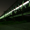 夜の鉄橋。