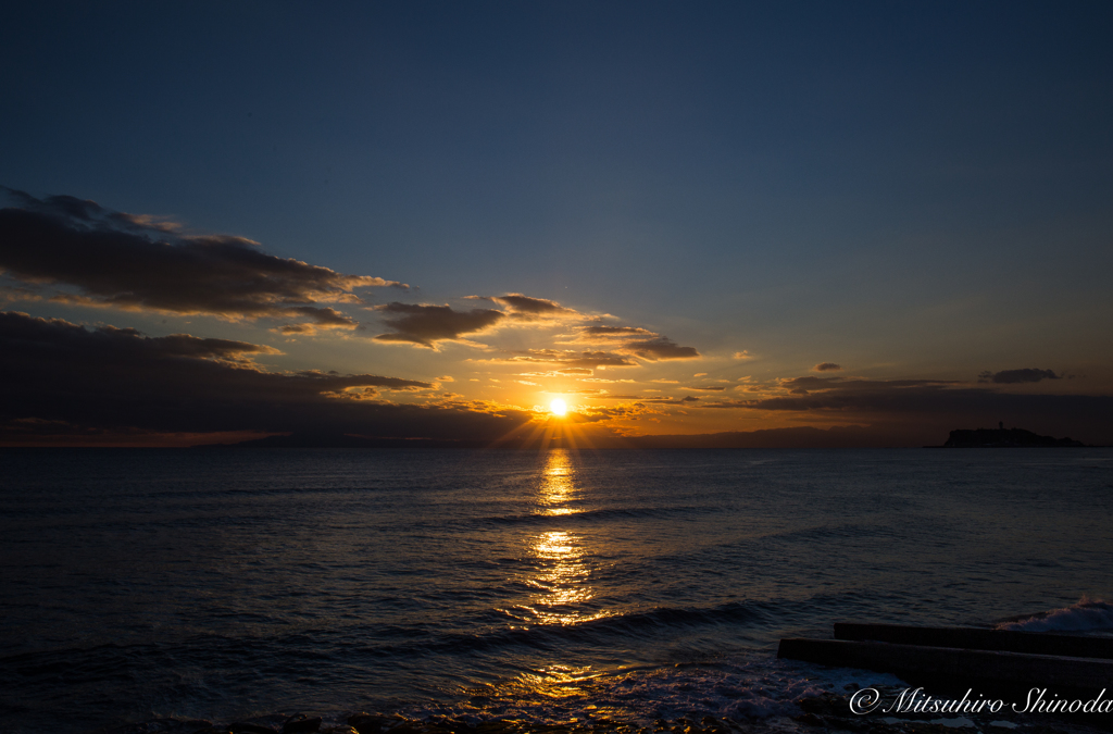 江ノ島の夕陽