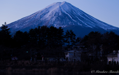 早朝の富士山