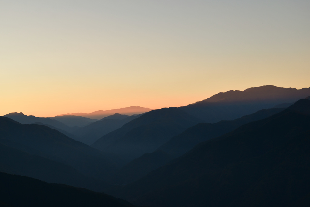 月夜見第一パーキング夕景