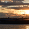 京浜島つばさ公園　明けの空