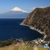 井田より富士山を望む