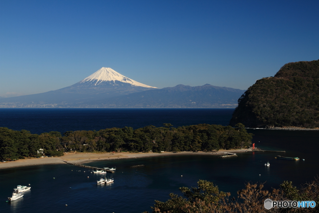 港と富士山