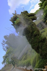 水吹く龍
