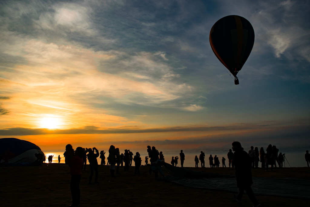 琵琶湖　気球