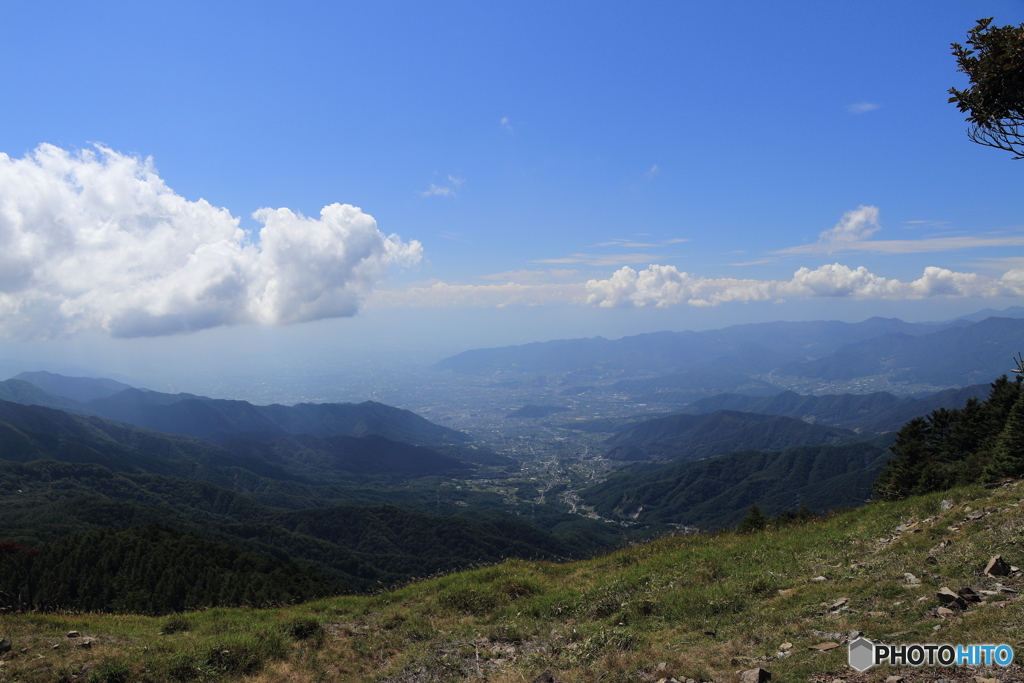 雷岩付近からの景色