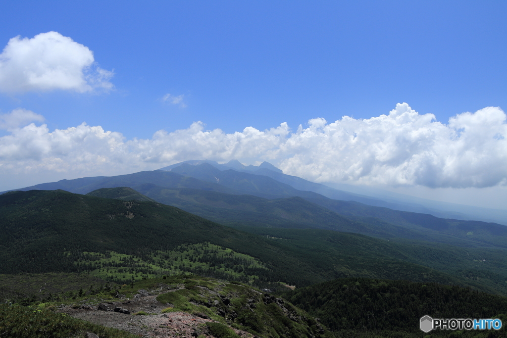 北横岳山頂からの景色