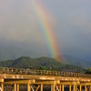嵐山時雨の朝
