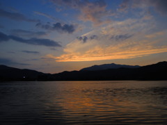 DSCN6966嵯峨野広沢池の夕景