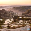 星峠 棚田の朝