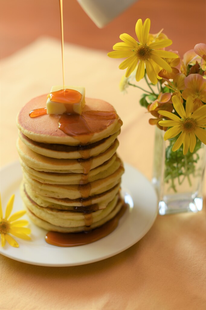 パンケーキ…元気の出るお花添え❀