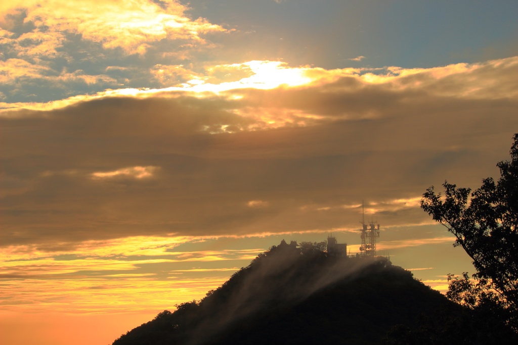 筑波山の夕焼け