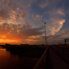 Osaka sunset 我が街の夕景