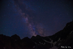 涸沢カールの星空