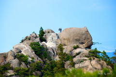 金勝山の山頂で