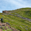 あの頂を目指せ！ 硫黄岳より
