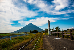 西大山駅にて_日本最南端の駅