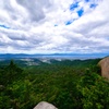 新緑の金勝山　山頂からの眺望