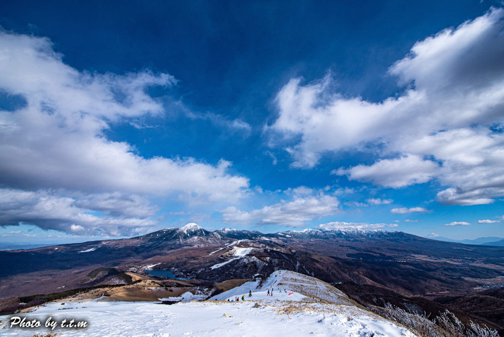 南アルプス八ヶ岳を望む