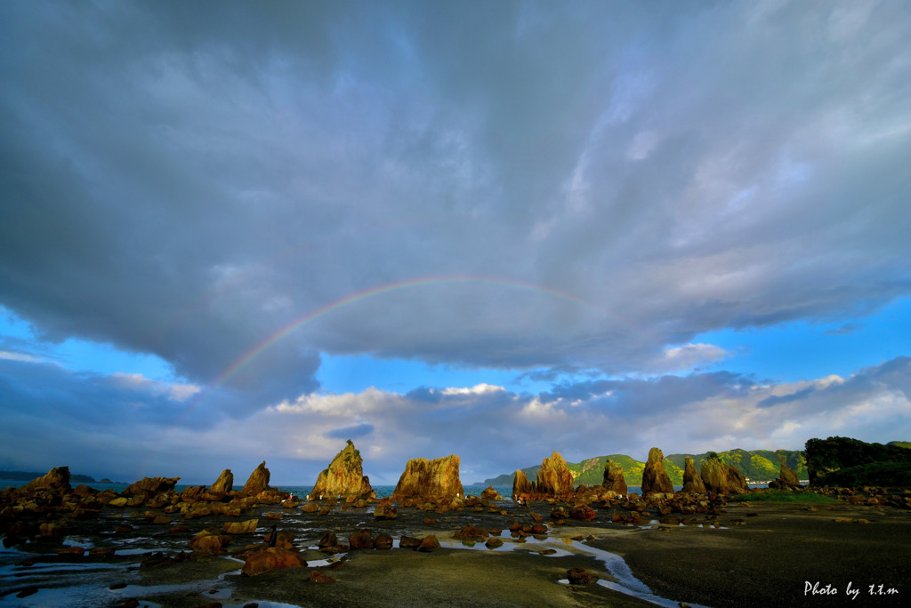 橋杭岩RAINBOW