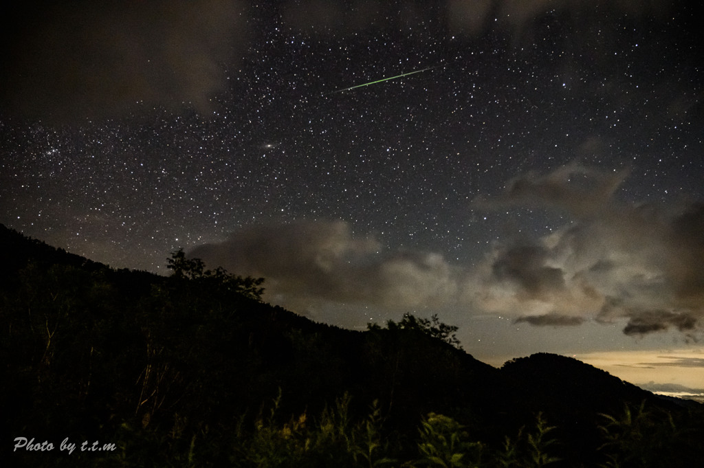 ペルセウス座流星群の一雫