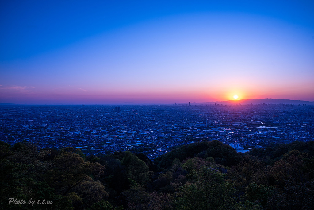 OSAKA sunset_blue