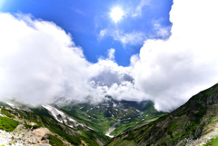 立山三山_沸き立つ雲