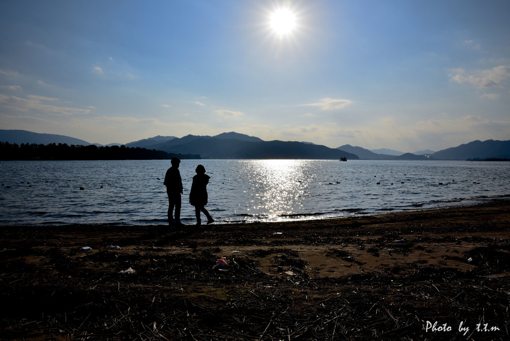 阿蘇海と与謝の山々