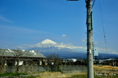 富士山が普通にある町