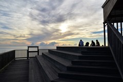 展望台にて