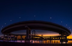 夜明けのレインボーブリッジ＆ループ橋