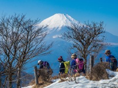 丹沢/鍋割山からの大快晴の富士