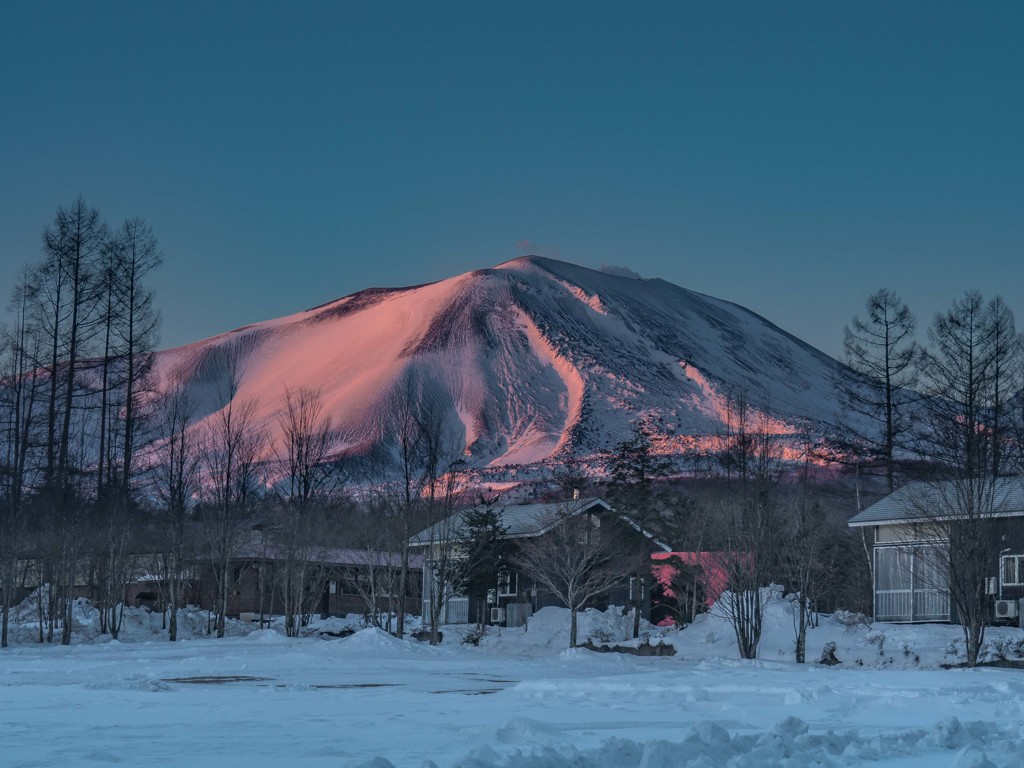 モルゲンロートの浅間山 By Mokuren Id 写真共有サイト Photohito