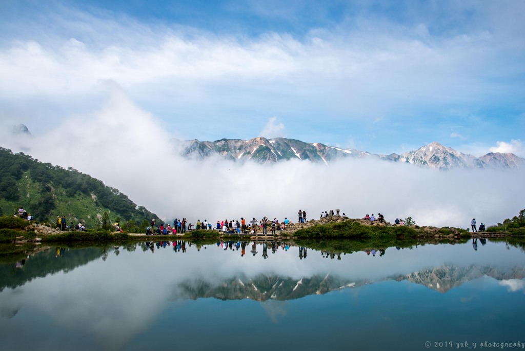 白馬連山の稜線