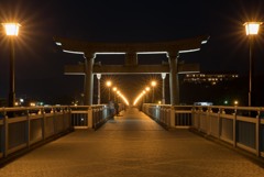 竹島橋の鳥居