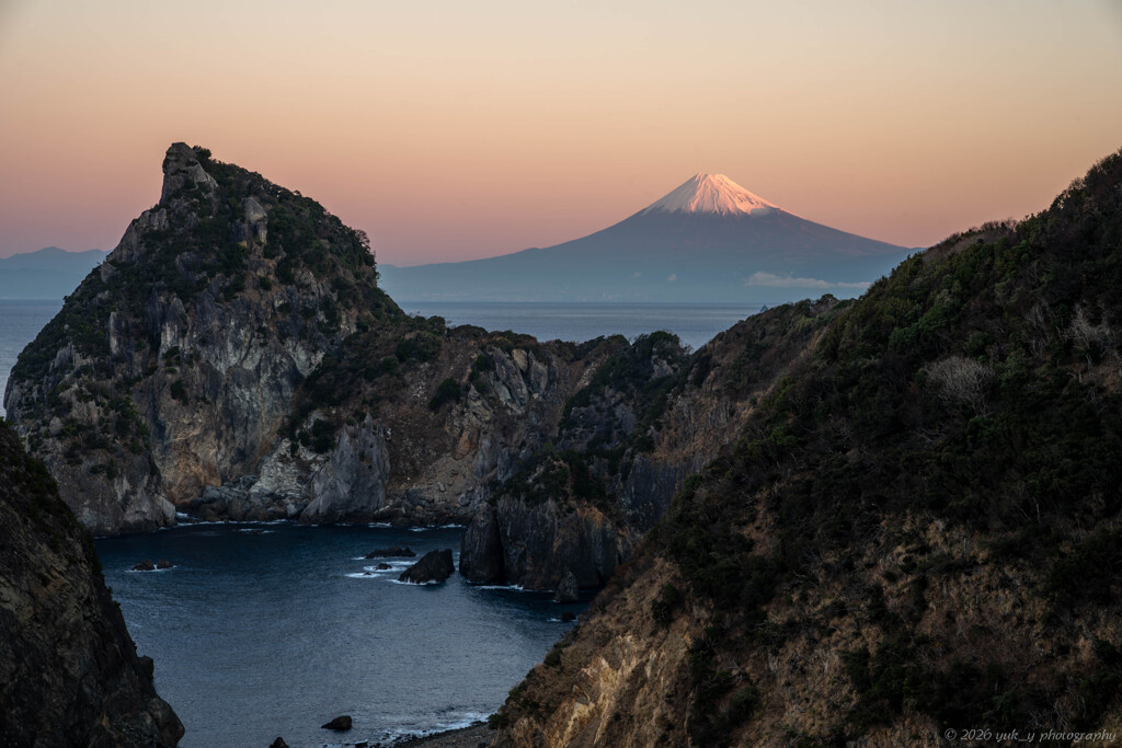 西伊豆から、富士を眺める