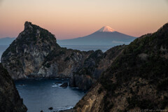 西伊豆から、富士を眺める