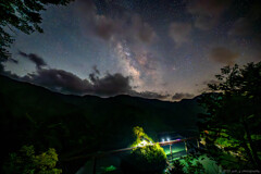 雲の合間から