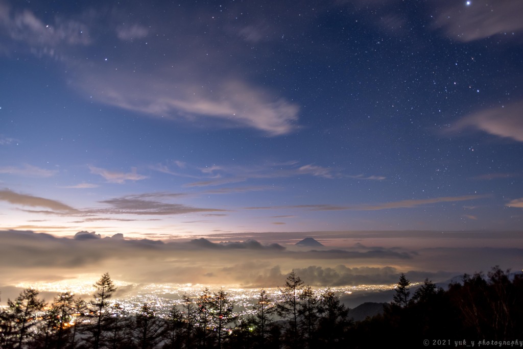 星空の夜明け