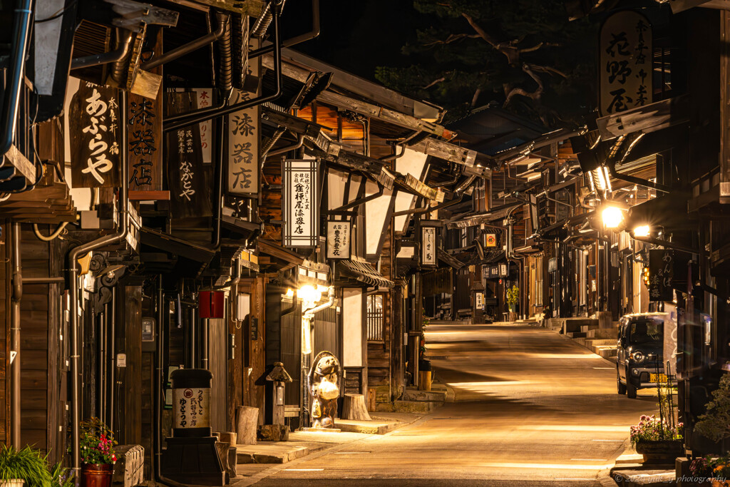 奈良井宿の深夜